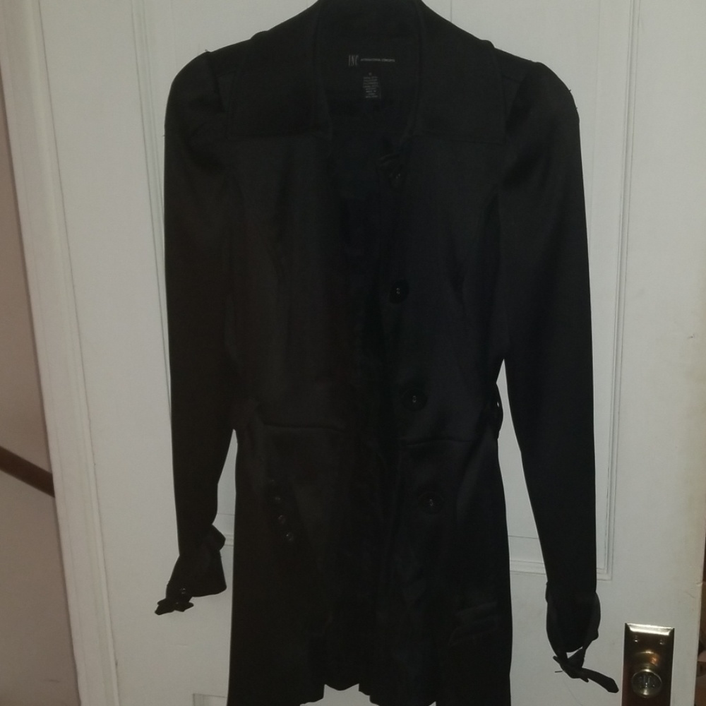 Blacky silky peacoat